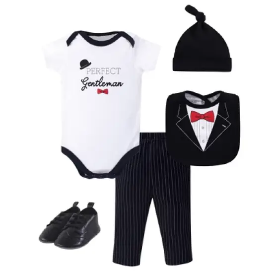 Little Treasure Baby Boy Layette 5-Piece Set, Gentleman Tuxedo image {6}