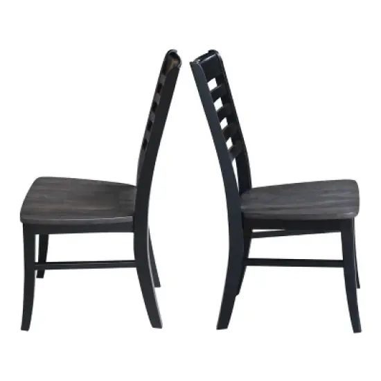 Set of 2 Cosmo Roma Ladderback Chairs - International Concepts image {3}