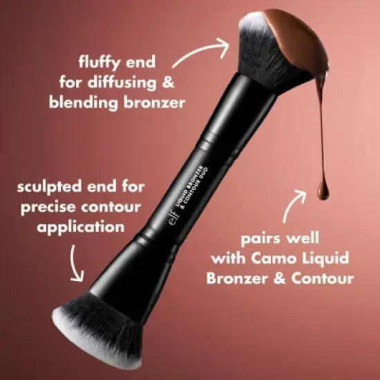 e.l.f. Liquid Bronzer & Contour Duo Makeup Brush image {2}