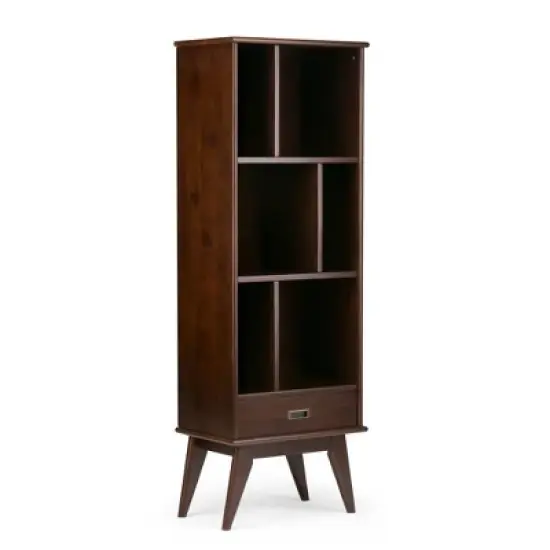 Tierney Solid Hardwood Mid Century Bookcase and Storage Unit  - WyndenHall image {10}