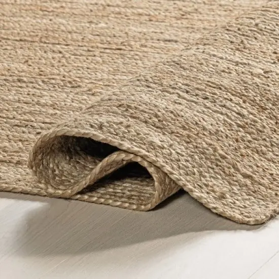 nuLOOM Hand Woven Farmhouse Jute Area Rug image {4}