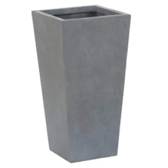 LuxenHome Square Tapered 24.2" Tall Planter White image {13}
