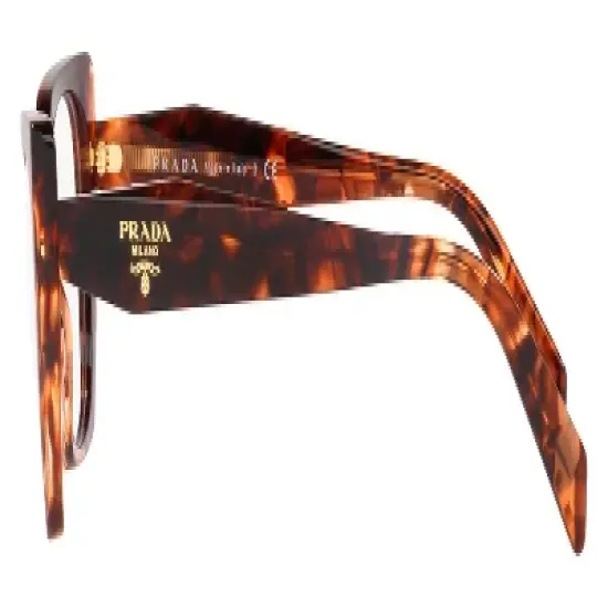 Prada PR 18WV 07R1O1 Womens Fashion Eyeglasses Caramel Tortoise 54mm image {2}