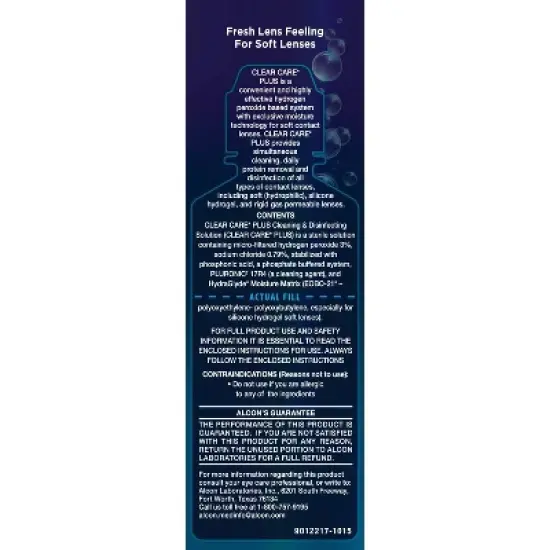Clear Care Plus with HydraGlyde Lens Solution - 3 fl oz image {3}