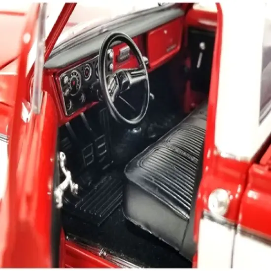 1972 Chevrolet K-10 4x4 Pickup Truck Red and White Limited Edition to 390 pieces Worldwide 1/18 Diecast Model Car by ACME image {2}