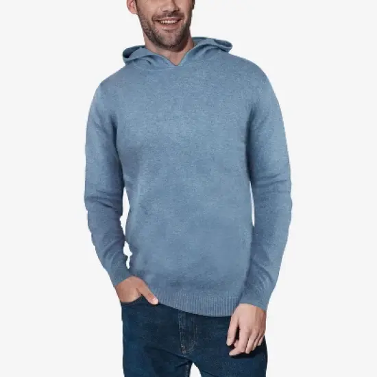 X RAY Men's Hooded Long Sleeve Sweatshirt Solid Casual Pullover Hoodie Sweater image {10}