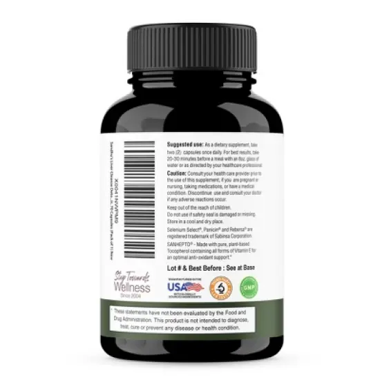 Sandhu's Liver Renew Cleanse Detox, Repair & Support, 70 Capsules, Herbal Supplement for Liver Health, Milk Thistle Dandelion Root with 9 Minerals image {2}