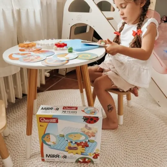 Quercetti: Mirrorello &ndash; Gear Assembly Toy, Crank & Discs, STEM Learning, Kids 4+ image {6}