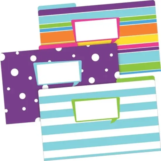 Barker Creek 18pk Happy Legal Size File Folders Design Set: Multicolor Cardstock, Top Tab, 50 Sheet Capacity image {1}