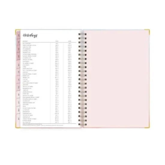 Ivory Paper Co 2024 Planner 5"x8" Weekly/Monthly Hard Cover Wirebound Mariah Dark image {11}