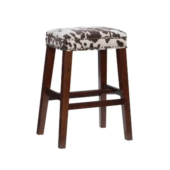 Walt Backless Barstool Wood - Linon image {9}