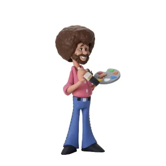 Bob Ross - 6" Scale Action Figure - Toony Classics Bob Ross with Peapod image {5}