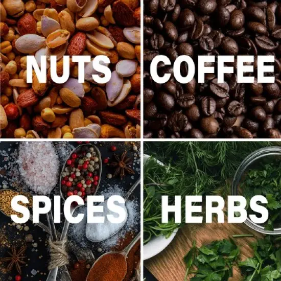 Brentwood 8 Ounce Automatic Burr Coffee Bean Grinder Mill in Black image {3}