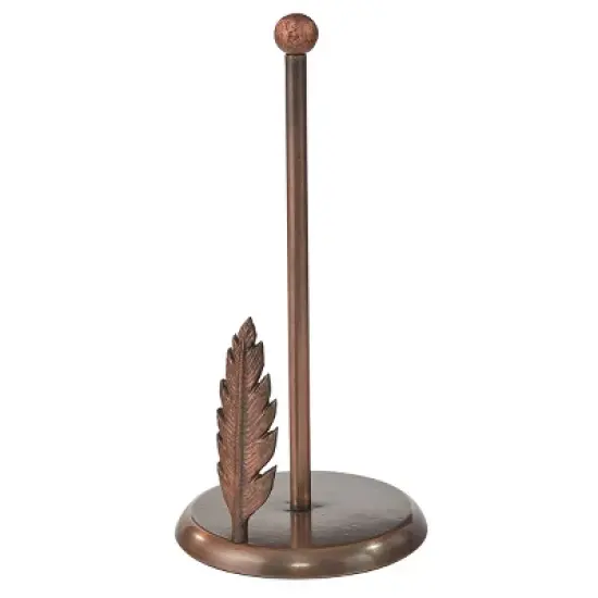 Park Designs Pheasant Feather Paper Towel Holder - Bronze Gold image {3}