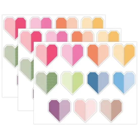 Carson Dellosa Education Crafty and Cool Handmade Hearts Cutouts, 36 Per Pack, 3 Packs image {4}