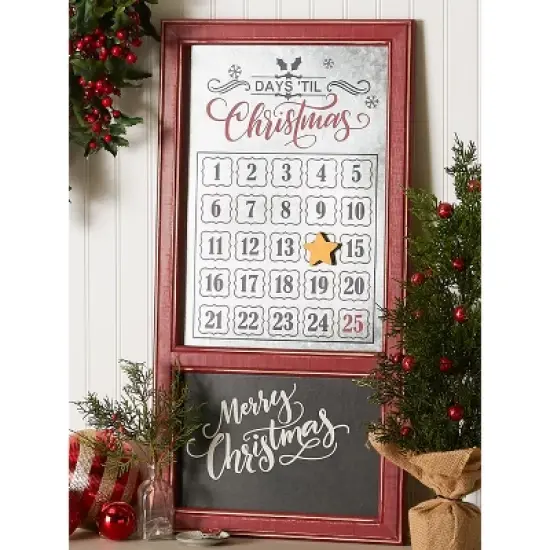 Design Imports Chalkboard And Galvanized Days Til Christmas Calendar image {6}
