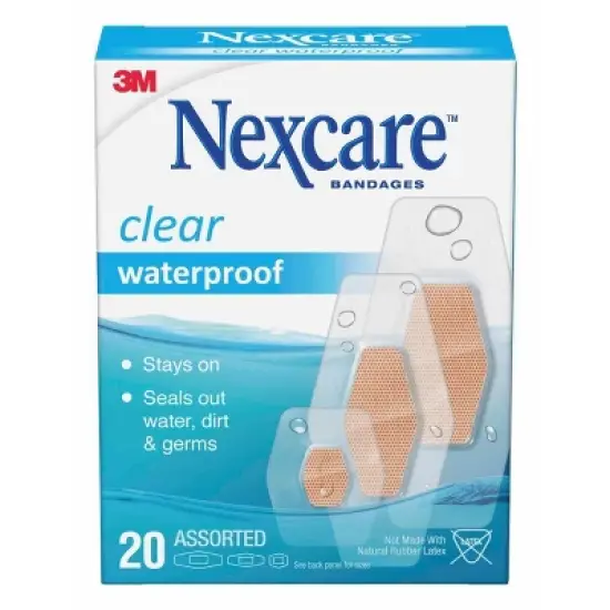 Nexcare Waterproof Bandages - Clear - Assorted Sizes image {19}