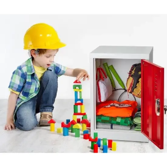 AdirOffice 24" Red Storage Locker (629-02-RED) image {2}