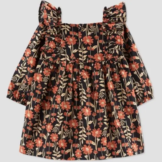 Carter's Just One You&reg;️ Baby Girls' Floral Dress - Black image {2}