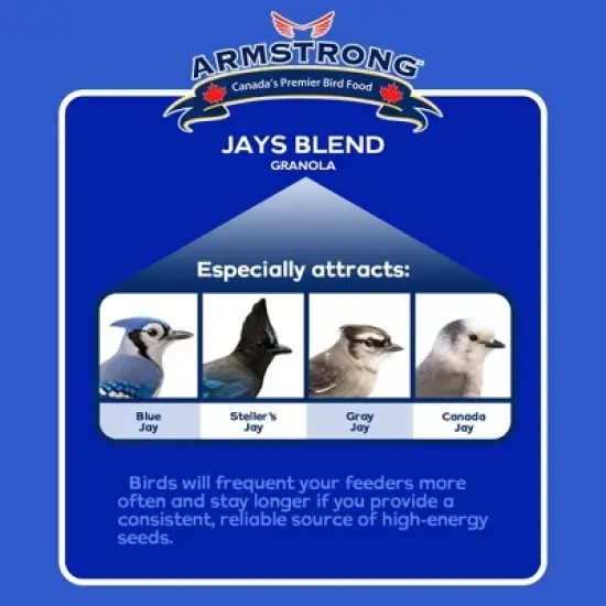 Armstrong Wild Bird Food Royal Jubilee Jays Blend Granola Stack, 4.94oz image {1}