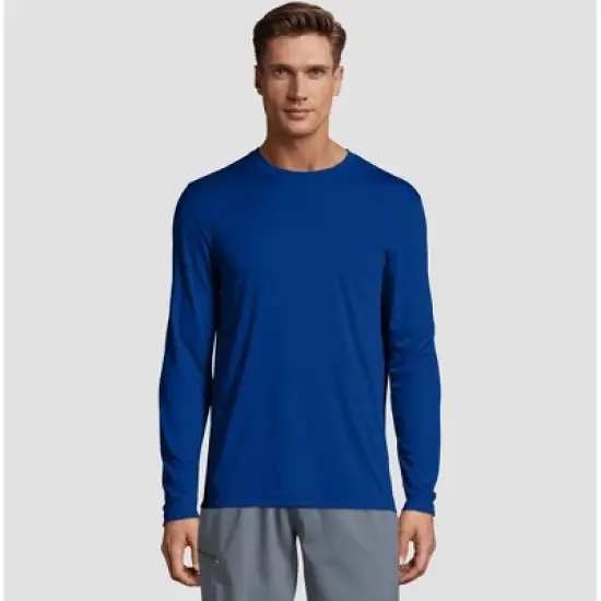 Hanes Men's Long Sleeve CoolDRI Performance T-Shirt image {5}