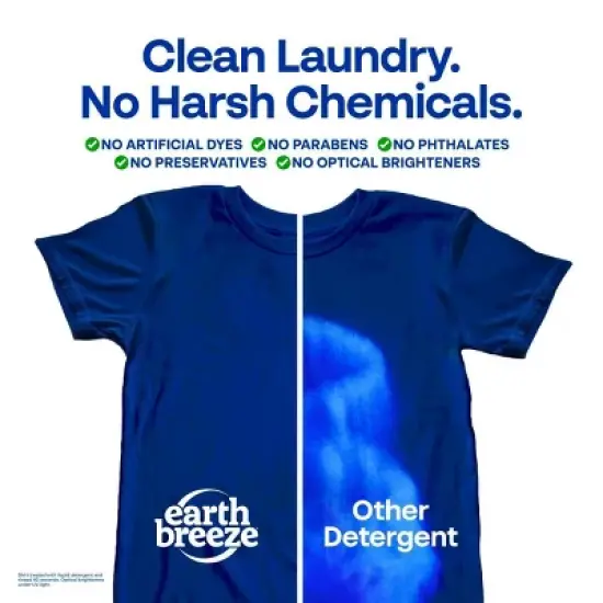 Earth Breeze Laundry Detergent Sheets - Fresh Scent Eco Sheets - 32ct - 64 Loads image {1}