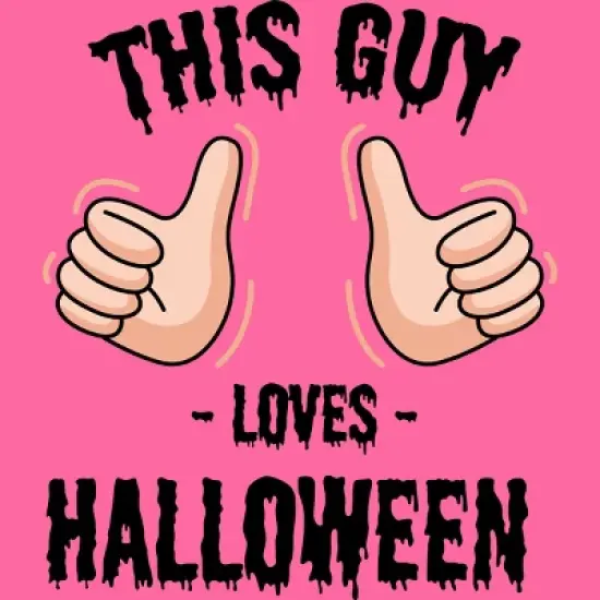 Women's Design By Humans This Guy Loves Halloween By MultimediaOne Racerback Tank Top image {1}