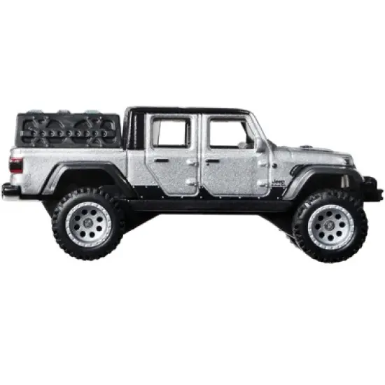 Jeep Gladiator Pickup Truck with Accessories Silver Met. with Black Top "Fast & Furious" Series Diecast Model Car by Hot Wheels image {1}