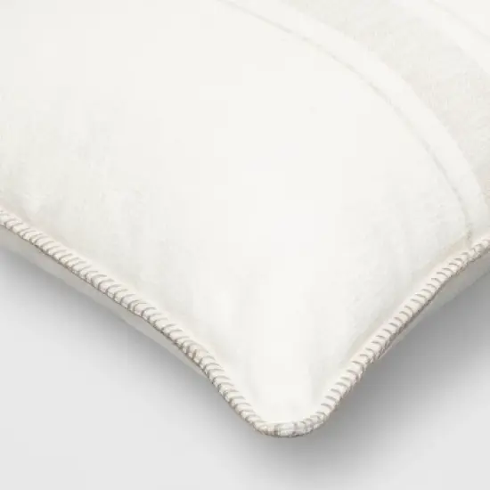 Oversized Placed Striped Square Throw Pillow - Threshold&trade; image {3}