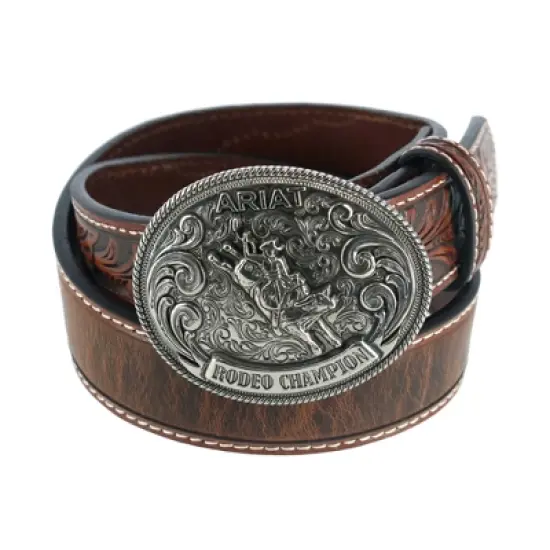 Ariat Kid's Tooled Billet Western Belt image {2}