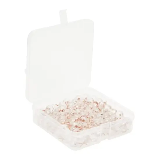 Juvale 300 Count Decorative Push Pins for Cork Bulletin Boards, Rose Gold Thumb Tacks, 1/3 in image {5}