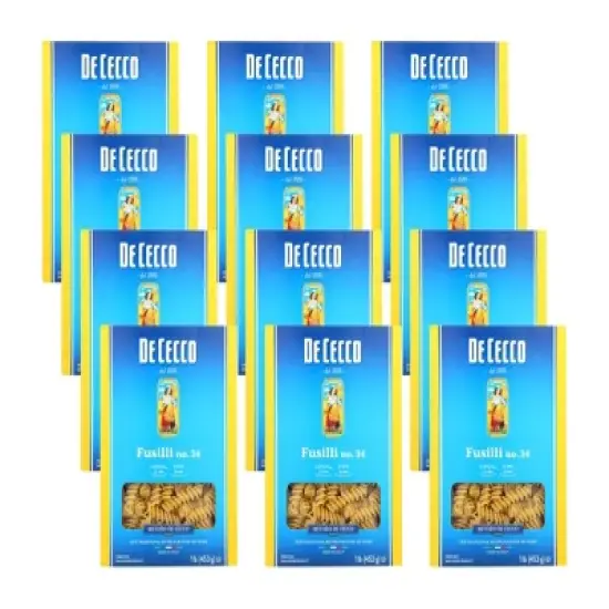 De Cecco Fusilli Pasta - Case of 12/16 oz image {6}