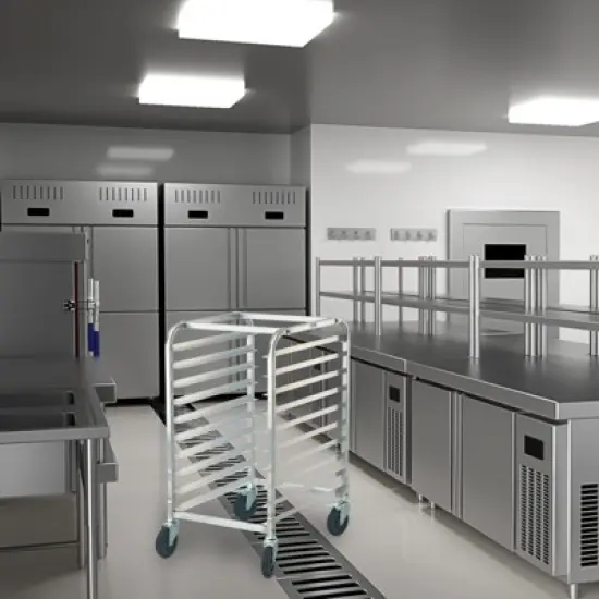 VEVOR Bun Pan Rack, 10-Tier Commercial Bakery Racks with Brake Wheels, Aluminum Racking Trolley Storage for Half & Full Sheet, 26"L x 20.3"W x 39"H image {1}