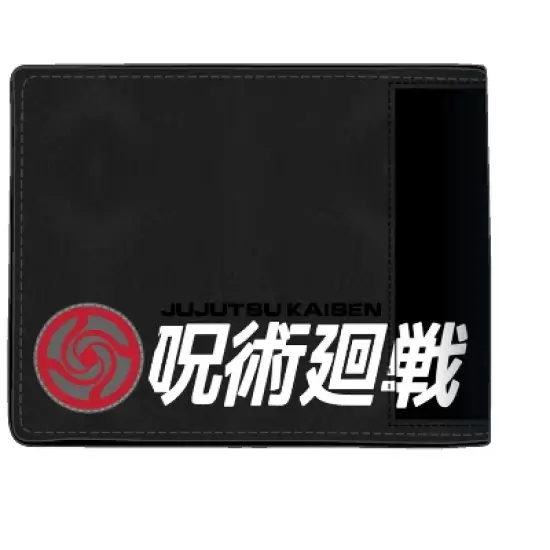 Jujutsu Kaisen Character Art Men's Large Black Bifold Wallet image {1}