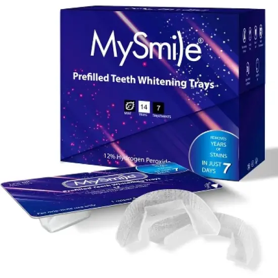 MySmile Prefilled Teeth Whitening Trays Kit, 12% Hydrogen Peroxide Tooth Whitening Trays image {6}