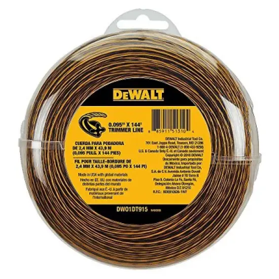 Dewalt DWO1DT915 String Trimmer Line, 144-Feet by 0.095-Inch image {2}