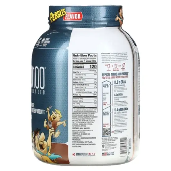 Dymatize ISO100&reg; Hydrolyzed, 100% Whey Protein Isolate, Cocoa Pebbles, 3 lbs (1.37 kg) image {1}