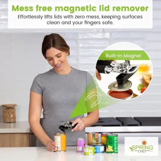 Manual with Soft Grip Handles, Easy Turn - Magnetic Lid Remover image {4}