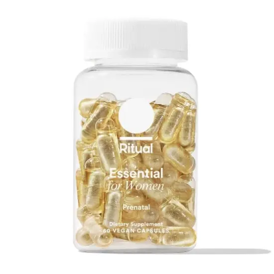 Ritual Essential Vegan Prenatal Multivitamin for Women Capsules - Citrus - 60ct image {6}