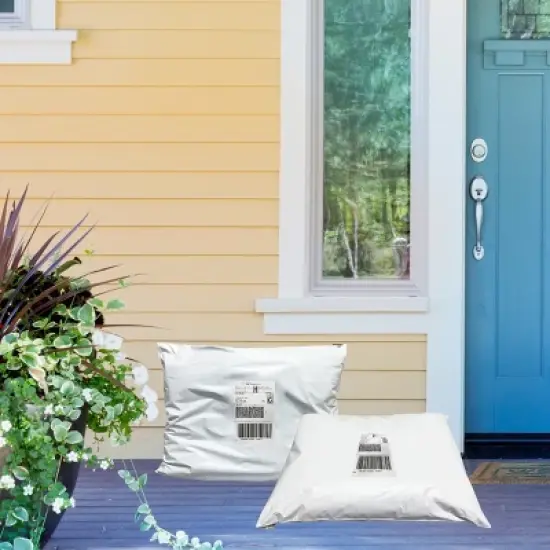 UOFFICE Pack of 250 Poly Mailers Bags 19"x24" - #7 White Self-Sealing Envelopes image {1}