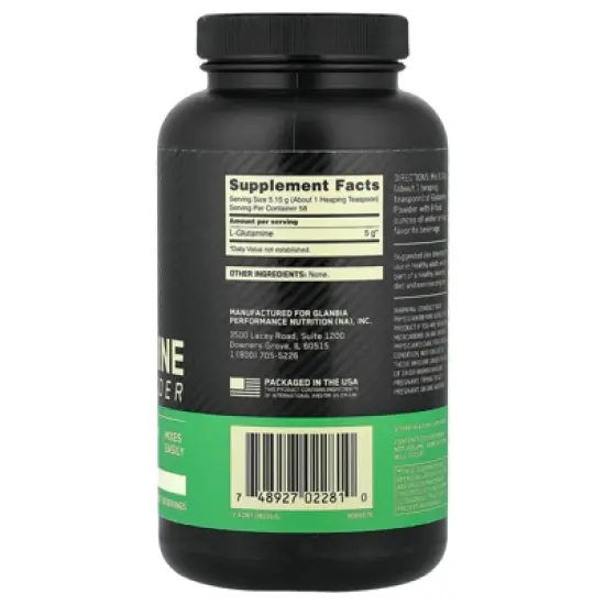 Optimum Nutrition Glutamine Powder, Unflavored, 10.58 oz (300 g) image {1}