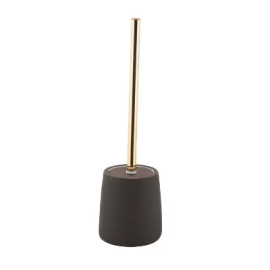 Lisse Wide Bowl Brush with Rubberized Finishing Espresso - Elle D&eacute;cor image {1}