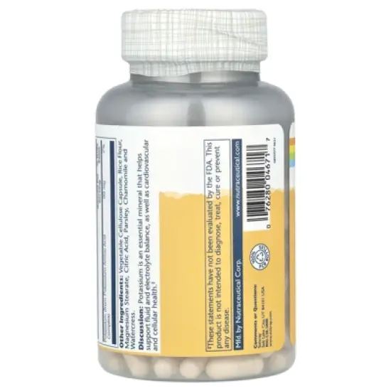 Solaray Potassium, 99 mg, 200 VegCaps image {2}