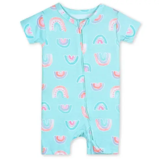 Gerber Buttery-Soft Snug Fit Short Sleeve Romper image {14}