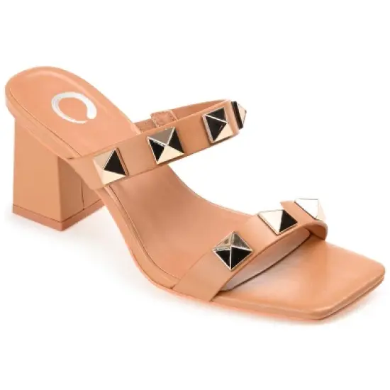 Journee Collection Womens Kirian Tru Comfort Foam Open Square Toe Block Heel Sandals image {11}