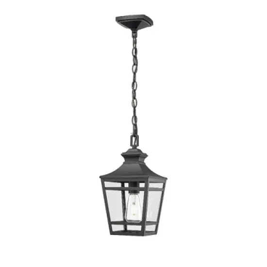 YUHAO Outdoor Gazebo and Porch Anti-Rust Waterproof Outdoor Ceiling Light Modern  Black(1 PACK) image {13}