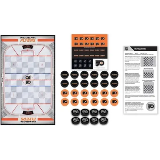 MasterPieces Officially licensed NHL Philadelphia Flyers Checkers Board Game for Families and Kids ages 6 and Up image {2}