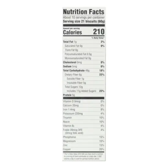 Mom's Best Blueberry Wheatfuls Cereal - Case of 12/22 oz image {5}