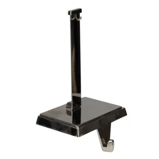 Northlight Stocking Holder with Ornament Hanger - 7.25" - Silver image {3}