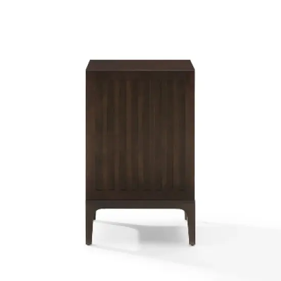 Asher Record Storage Stand Dark Brown - Crosley image {5}